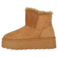 Damen Winter Boots in Hellbraun