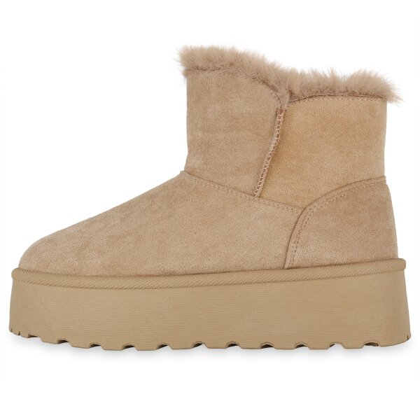 Damen Winter Boots in Khaki