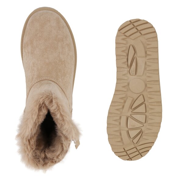 Damen Winter Boots in Khaki