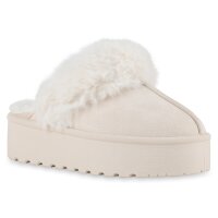Damen Pantoffeln in Beige
