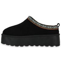 Damen Pantoffeln in Schwarz