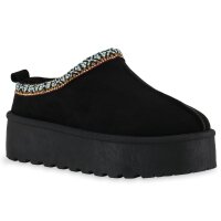 Damen Pantoffeln in Schwarz