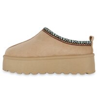 Damen Pantoffeln in Khaki