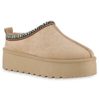 Damen Pantoffeln in Khaki