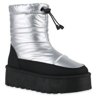 Damen Winter Boots in Silber