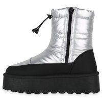 Damen Winter Boots in Silber