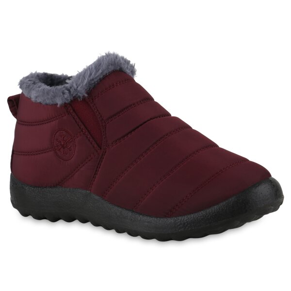 Damen Winter Boots in Burgund