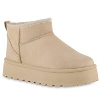 Damen Winter Boots in Beige
