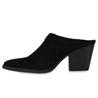 Damen Cowboy Boots in Schwarz