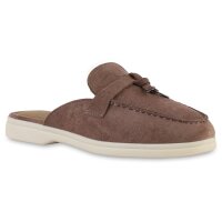 Damen Pantoletten in Braun