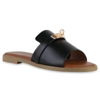 Damen Pantoletten in Schwarz