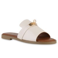 Damen Pantoletten in Beige