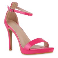 Damen High Heels in Fuchsia Lack