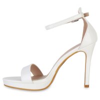 Damen High Heels in Weiss Lack