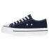 Damen Plateau Sneaker in Dunkelblau