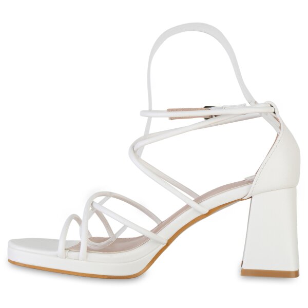 Damen Riemchensandaletten in Weiss