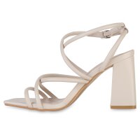 Damen Riemchensandaletten in Beige