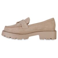 Damen Plateauschuhe in Khaki