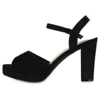 Damen Riemchensandaletten in Schwarz