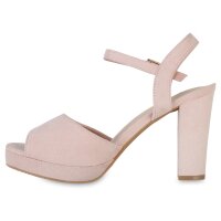 Damen Riemchensandaletten in Rosa