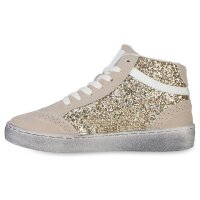 Damen Sneaker High in Gold