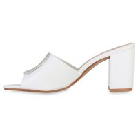 Damen Pantoletten in Weiss