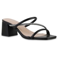 Damen Pantoletten in Schwarz