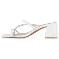 Damen Pantoletten in Weiss