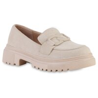 Damen Plateauschuhe in Beige