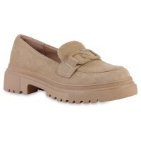 Damen Plateauschuhe in Khaki
