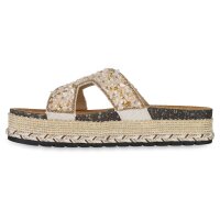 Damen Pantoletten in Beige