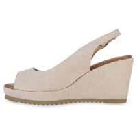 Damen Keilsandaletten in Beige