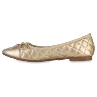 Damen Klassische Ballerinas in Gold