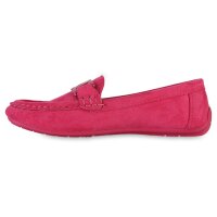 Damen Mokassins in Fuchsia