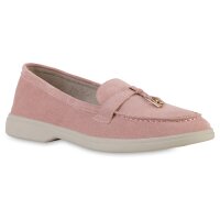 Damen Klassische Slippers in Rosa Velours