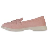 Damen Klassische Slippers in Rosa Velours