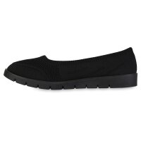 Damen Sportliche Ballerinas in Schwarz