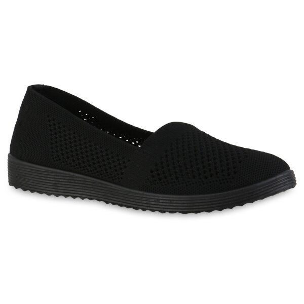 Damen Slip Ons in Schwarz