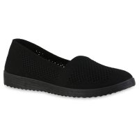 Damen Slip Ons in Schwarz