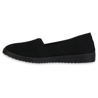 Damen Slip Ons in Schwarz