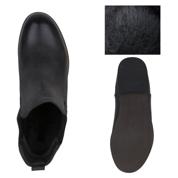 Damen Chelsea Boots in Grau