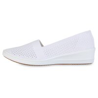 Damen Keilslippers in Weiss