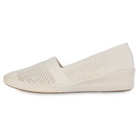 Damen Keilslippers in Beige