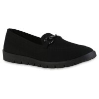 Damen Slip Ons in Schwarz