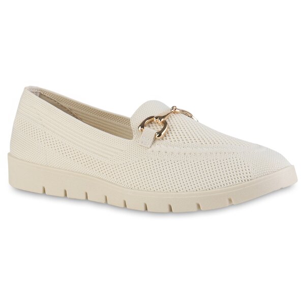 Damen Slip Ons in Beige
