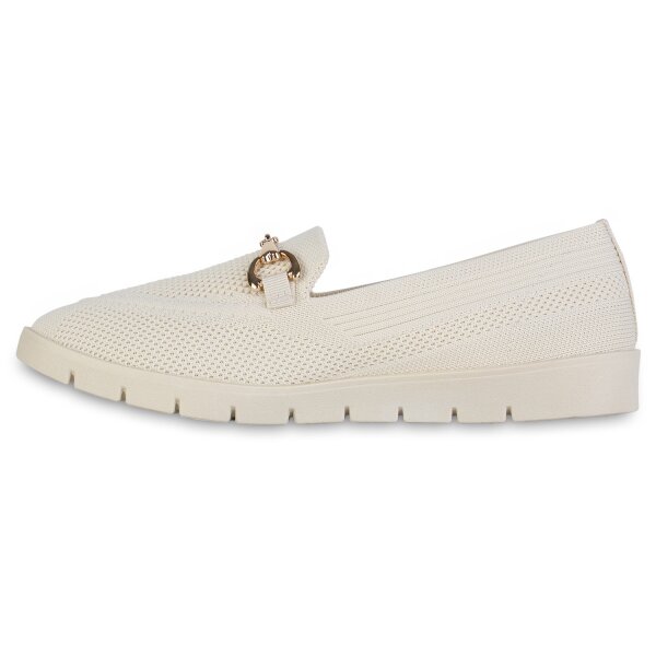 Damen Slip Ons in Beige