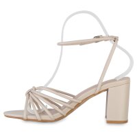 Damen Riemchensandaletten in Beige