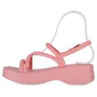 Damen Plateau Sandaletten in Pink