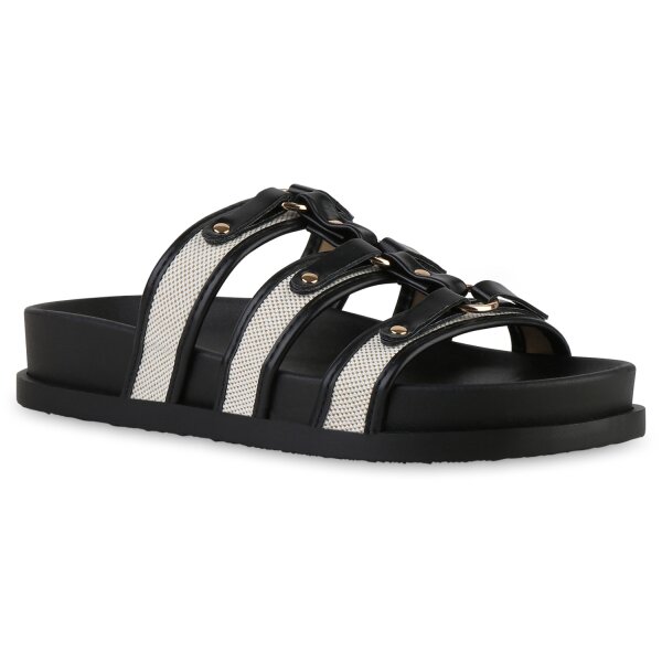 Damen Pantoletten in Schwarz