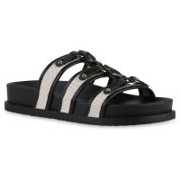 Damen Pantoletten in Schwarz